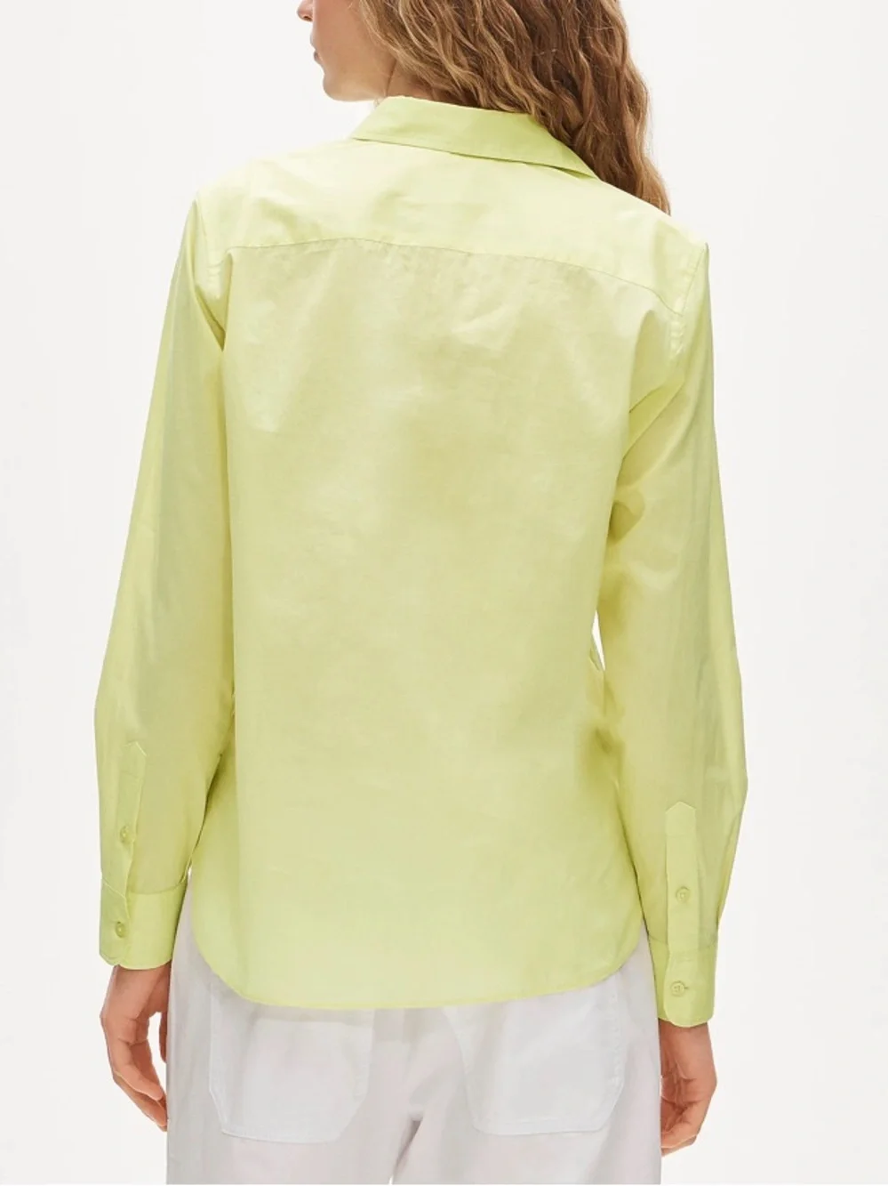 J crew lime nectar Jules classic-fit shirt in sateen
